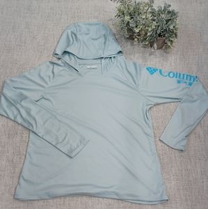 Columbia Omni Shield PFG Long sleeve Hooded Shirt Woman's XL